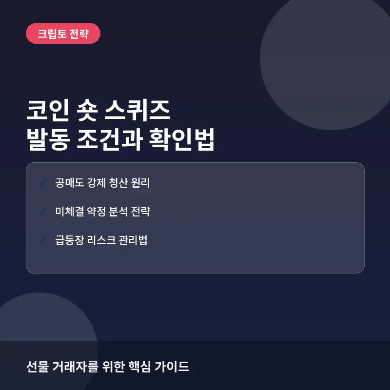 코인 숏 스퀴즈 발동 조건과 확인 방법: 급등 뒤에 숨겨진 청산 메커니즘
