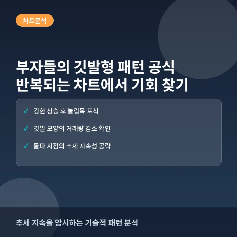 부자들의 깃발형 패턴 공식: 반복되는 차트에서 기회 찾기