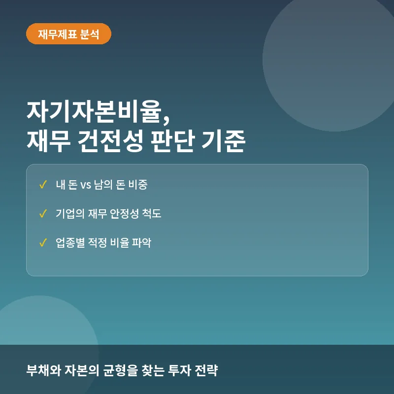 왜 전문가들은 자기자본비율을 주목할까? 재무 건전성 판단 기준