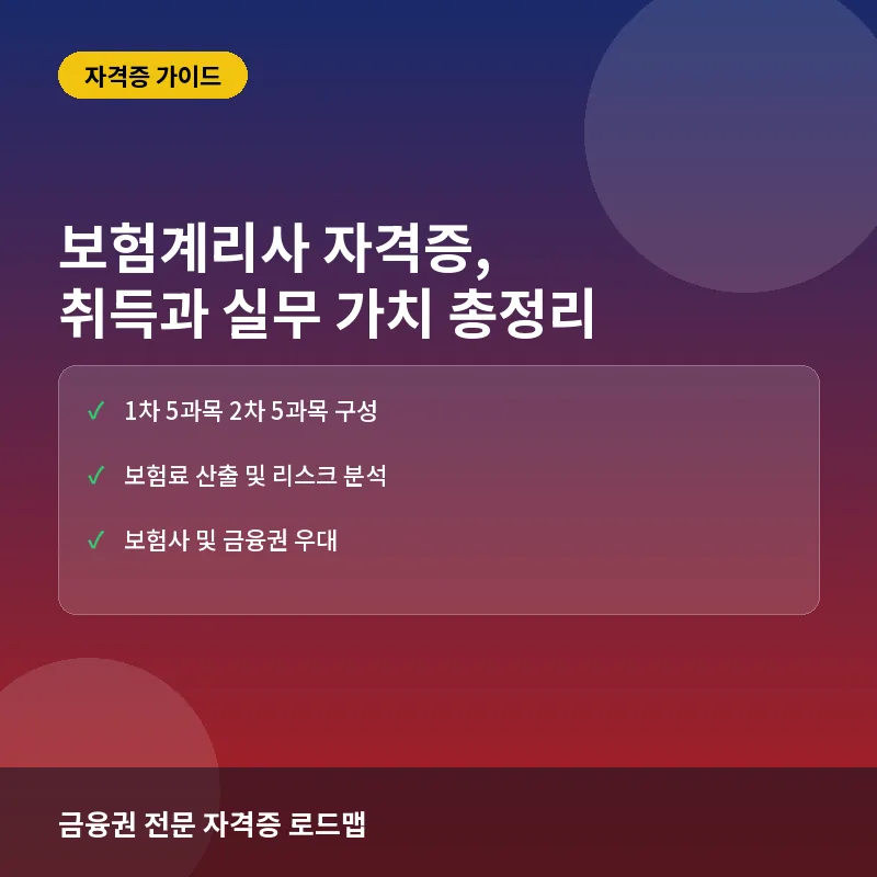 보험계리사(Actuary) 시험, 취득 로드맵과 실무에서 가지는 가치
