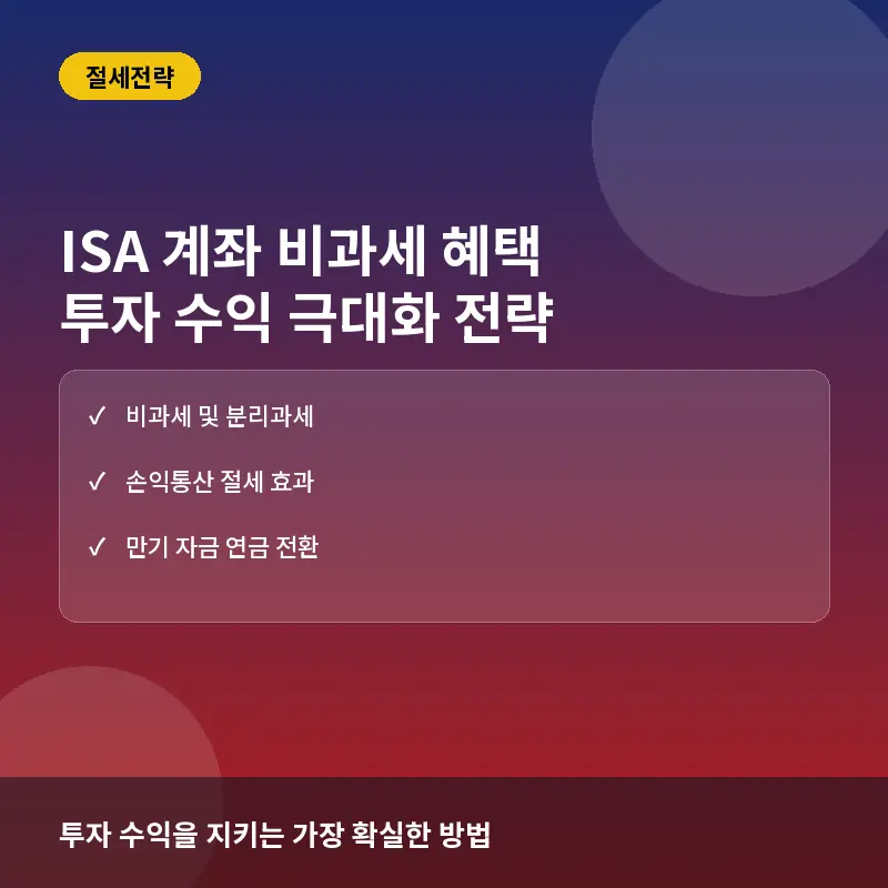 ISA 계좌 비과세 혜택이 투자자에게 중요한 이유: 절세 한도와 수익 극대화 전략
