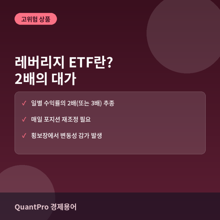 레버리지 ETF란? 2배 수익을 노리는 만큼 커지는 감가 리스크
