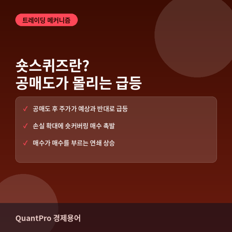 숏스퀴즈(Short Squeeze)란? 공매도 세력이 손절매를 강요당하는 순간