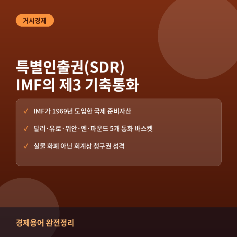 특별인출권(SDR)이란? IMF가 만든 제3의 기축통화