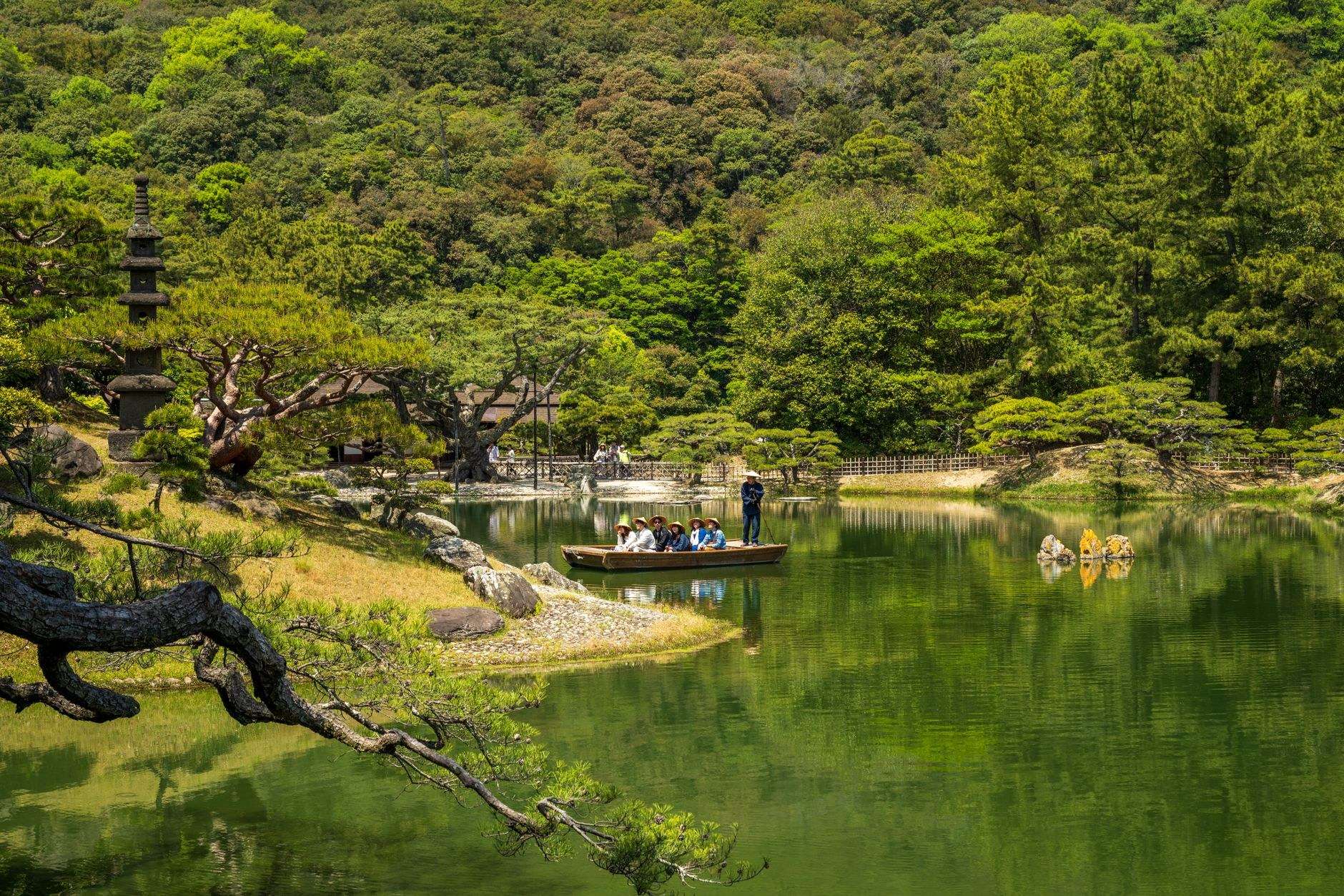 다카마쓰 Ritsurin Garden landscape