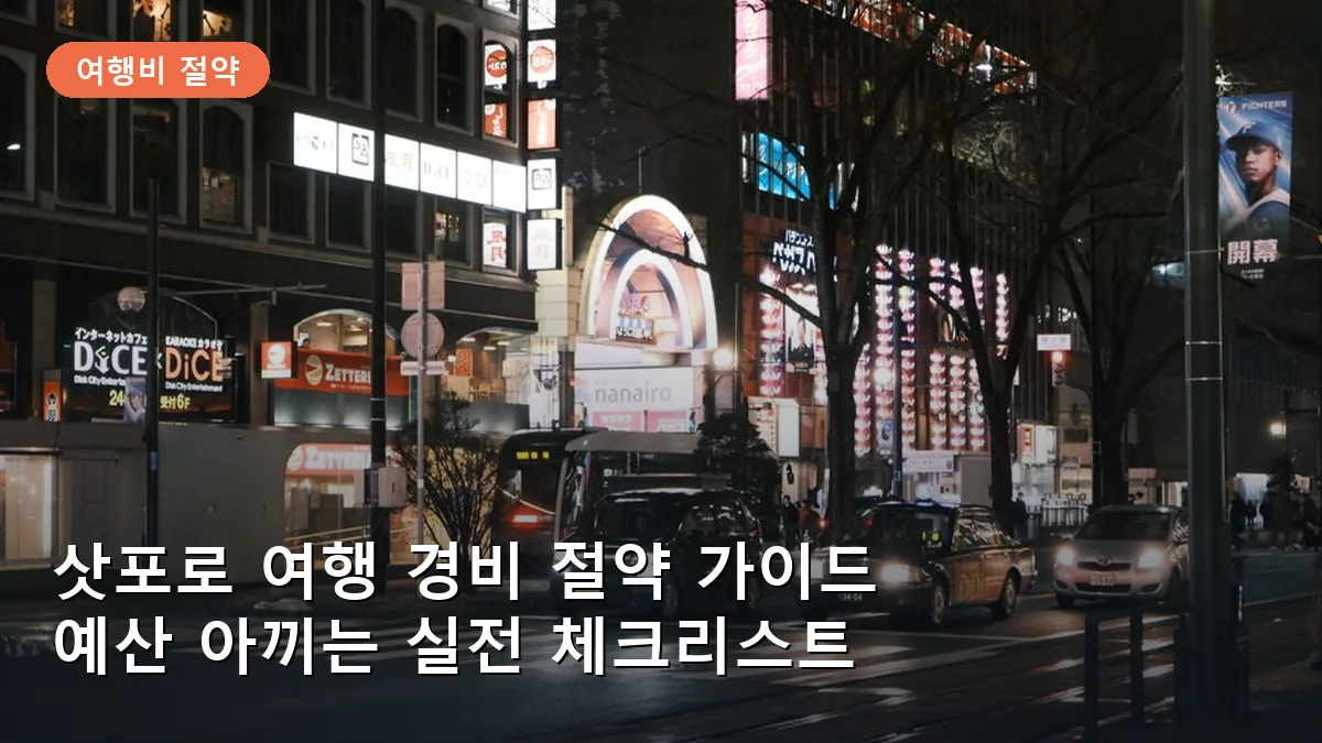 삿포로의 중심부인 오도리 공원과 삿포로 TV 타워 전경으로, 도시 여행의 기준점이 됩니다.
