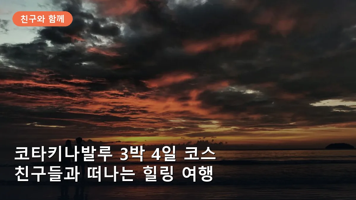 코타키나발루 3박 4일 코스: 친구들과 함께하는 섬 투어와 반딧불이 투어 완전 정복