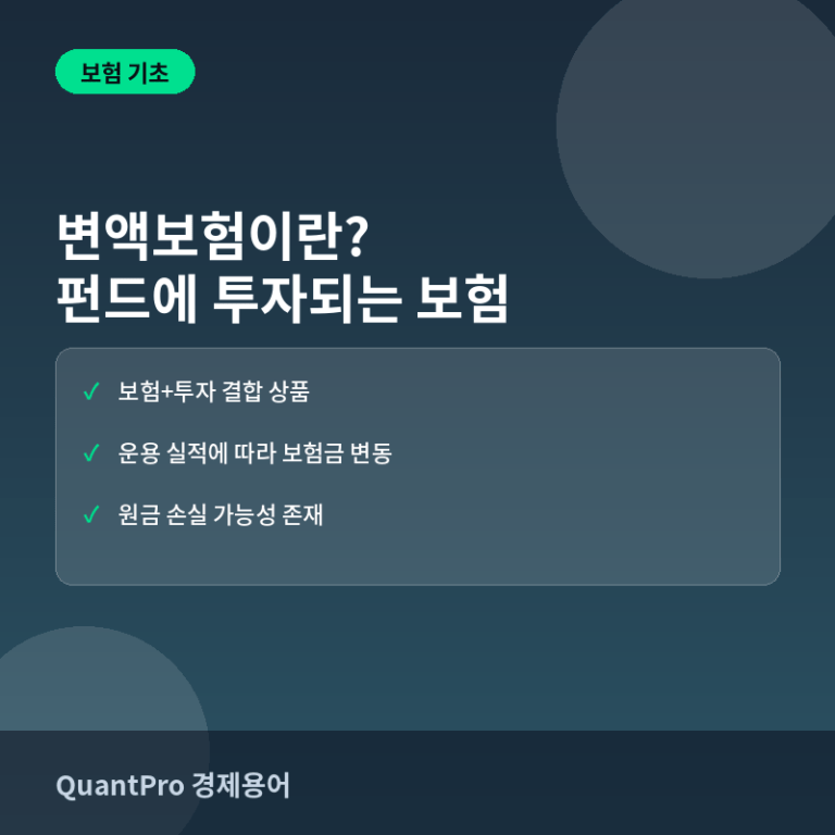 변액보험이란? 보험료 일부가 펀드에 투자되는 상품 썸네일