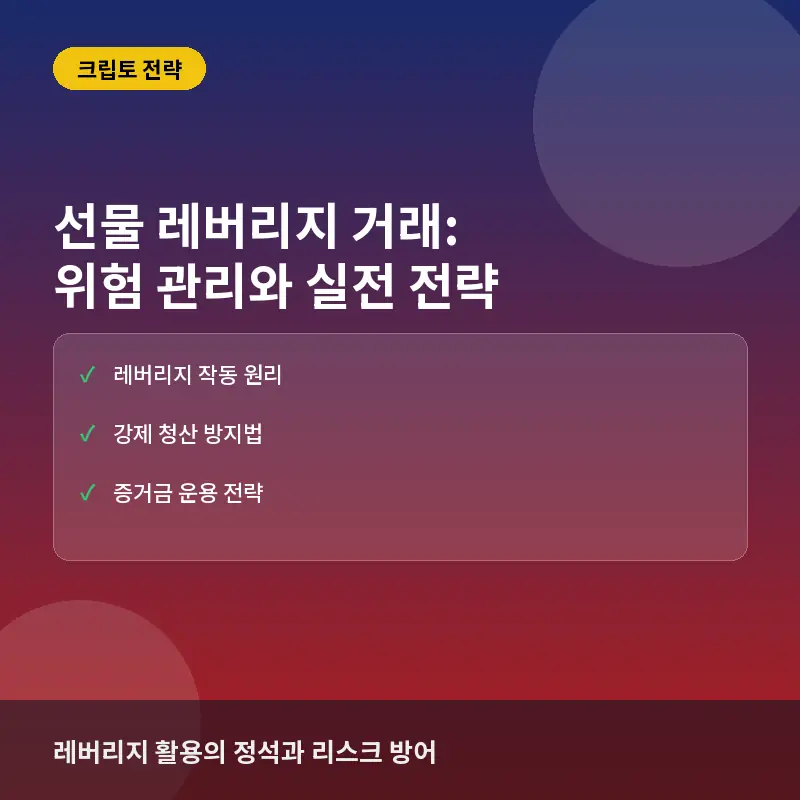 선물 레버리지 거래 전략: 고수익을 위한 청산 위험 관리법
