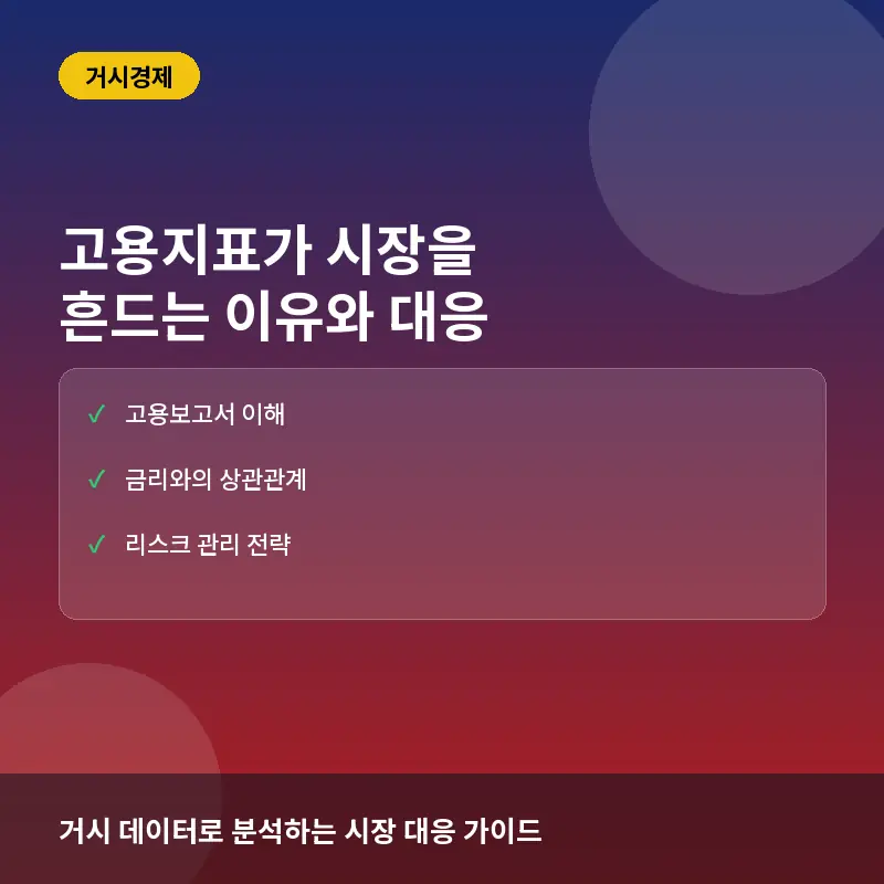 투자자를 위한 고용지표 읽는 법: 실업률과 비농업 고용지수가 시장에 미치는 영향